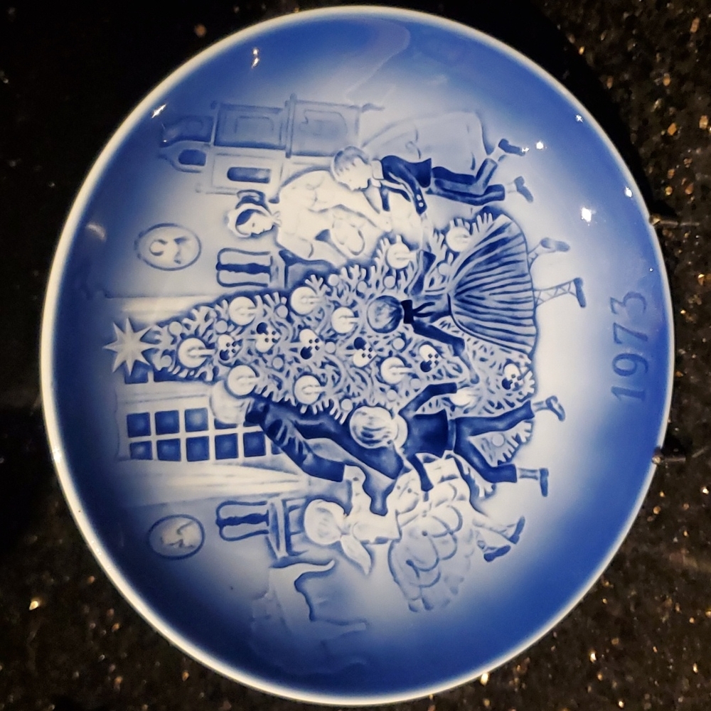 Svend Jensen Hans Christian Anderson Christmas Wall -Plate 1973